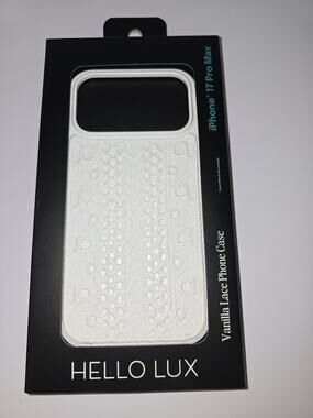 iphone 17 pro max hello lux case White Vanilla Lace Phone Case s2